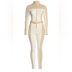 NWT| JLUXLABEL| BEIGE SKI SUIT